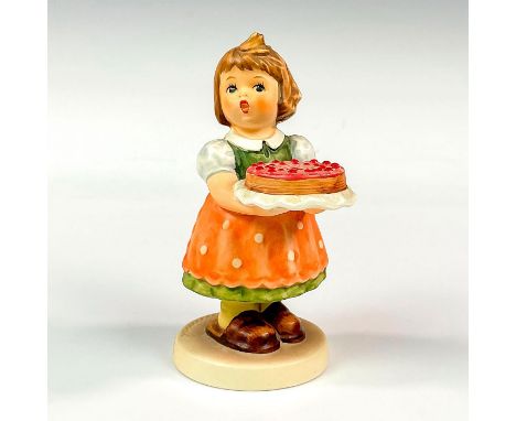 Exclusive special edition No.10 for Goebel Collectors' Club members. A cute figurine of a girl holding a cake. Goebel backsta