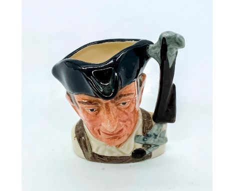 Black hat; cream shirt; light brown apron.Series: Characters from Williamsburg. Royal Doulton backstamp. Artist: David B. Big