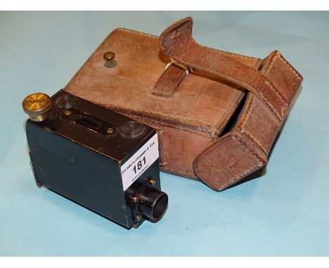 Troughton &amp; Simms, London, a WWI military issue angle of sight instrument (Mark II), dated 1914, no.390, bearing incised 