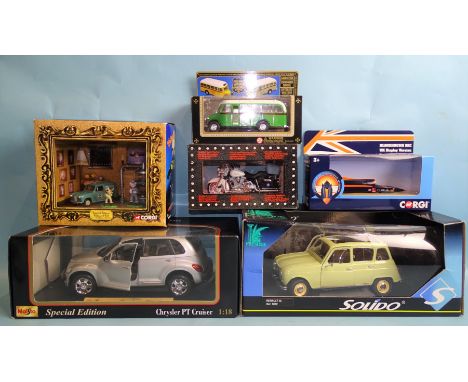 A quantity of modern boxed Corgi diecasts, including Wallace &amp; Gromit "The Curse of the Were-Rabbit", Bloodhound SSC, bus