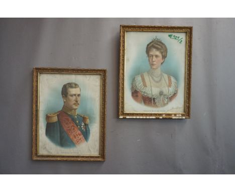 Couple frames, portrait of Albert and Elisabethh57x45