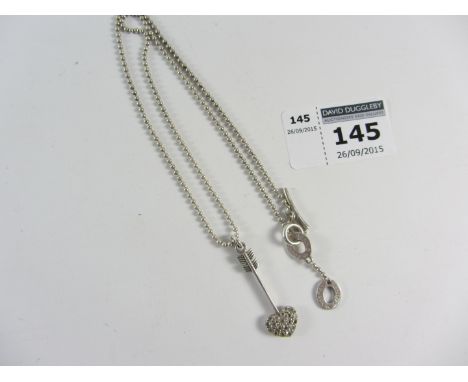 Links of London hallmarked silver cupid arrow necklace