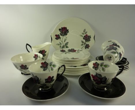 Royal Albert 'Masquerade' tea service - six place settings 