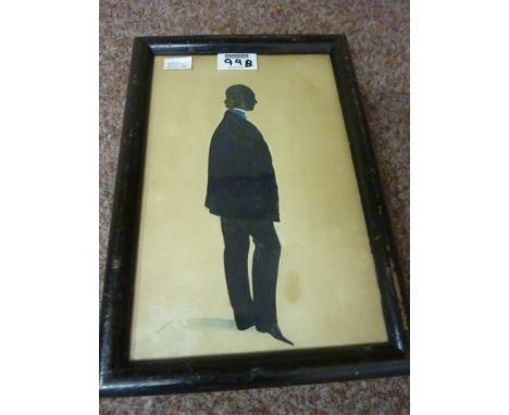 Georgian Gentleman, Silhouette portrait 26cm x 17cm