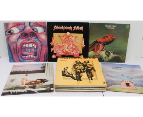 Prog Rock / Psych / Rock - 18 UK pressing vinyl albums including King Crimson, Gentle Giant, Black Sabbath, Caravan, Captain 