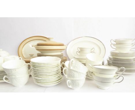 A mixed lot comprising three part-services: 1. Wedgwood 'Carlyn' - dinner plates, side plates, bread and butter plates, salad