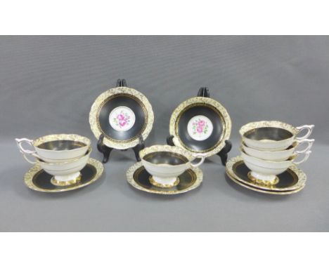 Royal Stafford bone china teaset comprising six cups and six saucers (12) 