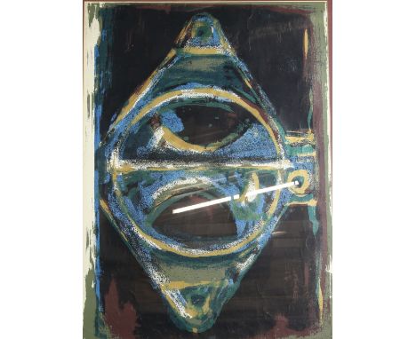 David Smith (British, 1920-1999), 'Casting Shape', signed and dated 1968, limited edition print 9/12, 53cm x 72.5cm,.    