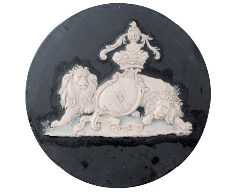 British Coins and Medals, Benedetto Pistrucci (1783-1855), an armorial design in white wax for the arms of  Charles, Viscount