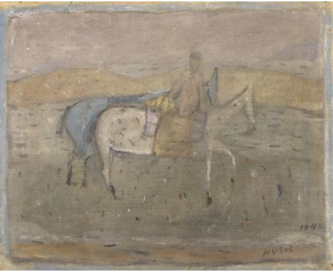 Zoran Antonio Music (Slovenian, 1909-2005)Cavalcata solitariasigned and dated 'Music/1948' (lower right) oil on canvas 55.9 x