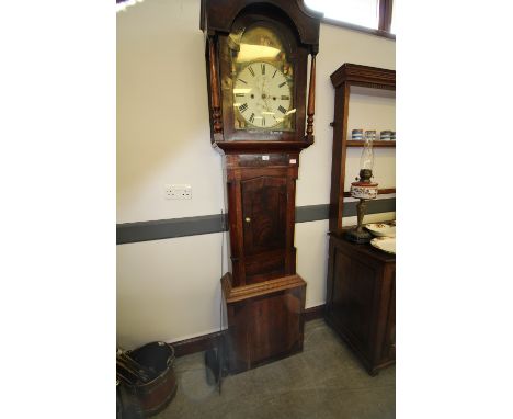 19th Century mahogany 30hr longcase clock