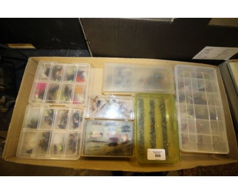 7 Boxes of Mixed Vintage &amp; Modern Salmon Sea Trout &amp; Trout Fishing Flies