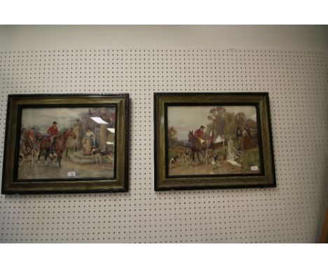 2 Hunting Scene Prints