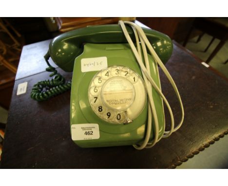 Vintage GPO green plastic phone