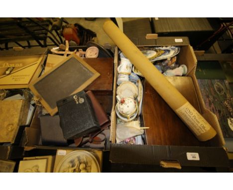2 boxes of misc items inc wade whimsies