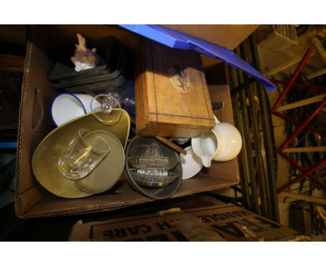 Box of mixed items inc scales