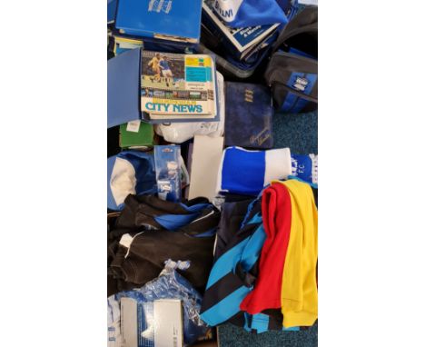 A collection of Birmingham City Football Club (BCFC) memorabilia to include shirts hats etc.