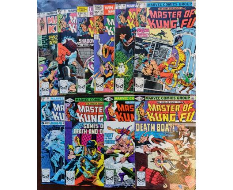 Ten issues of Marvel comics The Hands of Shang-Chi Master of Kung Fu #90 to 99 Comic artist Mike Zeck