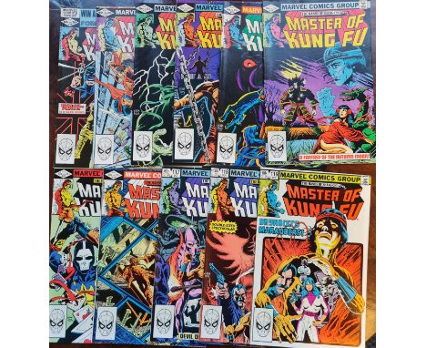 Eleven issues of Marvel comics The Hands of Shang-Chi Master of Kung Fu #109 to 119 Comic artist Gene Day