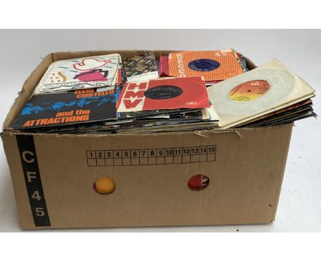 A very large quantity of 7 inch singles to include Elvis Costello, Dr. Feelgood, George Duke, The Rolling Stones etc 