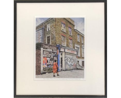 David Western, 'The Cabin', colour print, signed and dated 2005, numbered 3/30, 40.5x32cm 