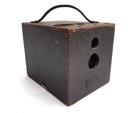 A Kodak No.2 Bulls Eye Camera, number 257293, with plaque on front inscribed Pietro Sbis'a Firenze Roma 