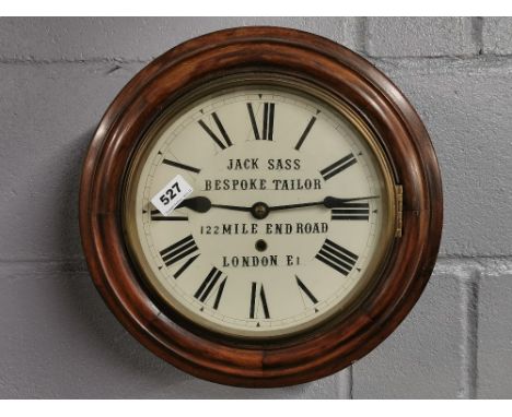 A 19th century wall clock, Dia. 37cm.