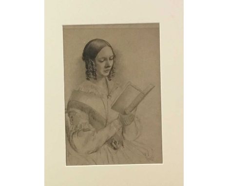 TWO FRAMED FRENCH REVOLUTIONARY NOTES,along with a Victorian sketch of a girl, two prints and a photograph of Leni Riefenstah
