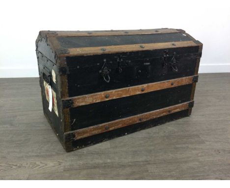 ANCHOR PATENED WATERPROOF TRAVELLING TRUNK,with hinged top, 77cm wide
