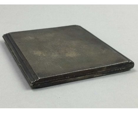 ENGINE TURNED SILVER CIGARETTE CASE