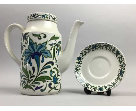 MIDWINTER PART COFFEE SERVICE,comprising fifteen cups, a bowl, coffee pot and sixteen saucersCondition report: Overall good c