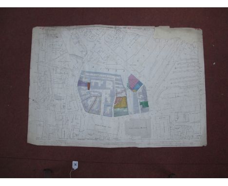 Sheffield Central Maps, Brightside, Tinsley - some dates noted 1889, 1890, 1955, various scales, dirty and some tears (approx