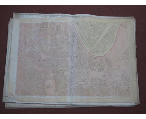 Sheffield Central, South Sheffield Maps, Burngreave, Attercliffe, Millhouses, Arbourthorne - some dates noted, 1853, 1890, 18