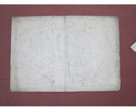 Derbyshire and Yorkshire Maps, some West Riding of Sheffield, to include City Centre, Neepsend, Grimesthorpe Colliery, Kelham