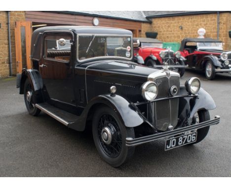 1934 MORRIS "TEN-SIX"- SPORTSMANS 2-DOOR SALONNETTE COUPE WITH FAUX CABRIOLET COACHWORK  Chassis No: 17927 Engine No: 55458 R