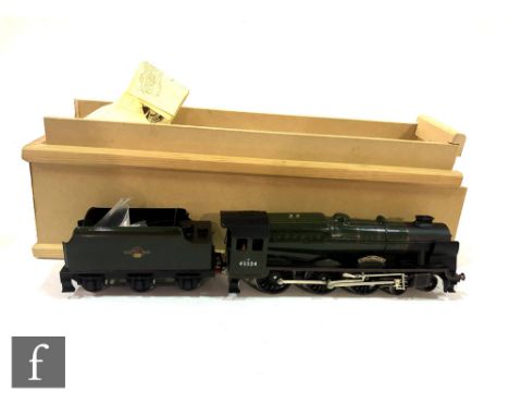 An O gauge Bassett-Lowke 4-6-0 BR green Patriot Class 'E. Tootal Broadhurst' locomotive, lacking original box but housed in w