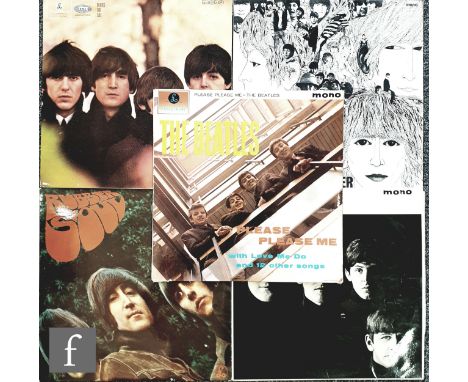 A collection of The Beatles LPs, to include 'Please Please Me', PMC 1202, Mono, first pressing with black and gold label, Dic