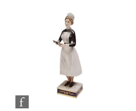 A Royal Worcester figure modelled by Ronald van Ruyckevelt, Sister University College Hospital, printed marks, no box or cert