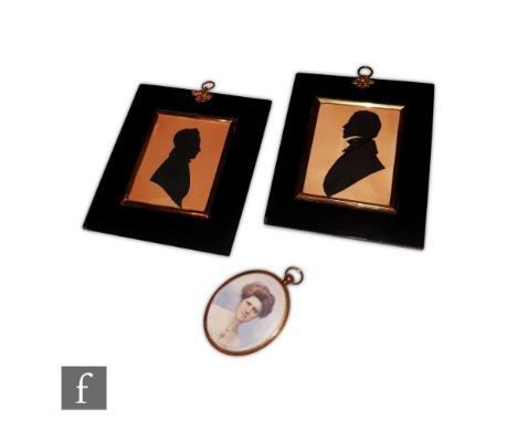 WINIFRED S. WISKIN (EARLY 20TH CENTURY) - Portrait of Gertrude Mary Taylor of Sydenham, a miniature watercolour on ivory, ova