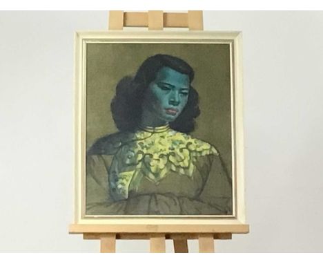 PRINT AFTER TRETCHIKOFF framed68cm x 58cm Good overall condition in original Boots frame