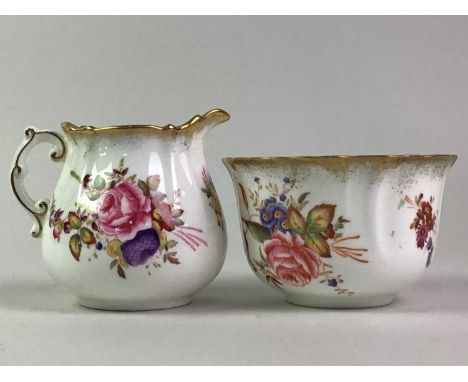 HAMMERSLEY TEA SERVICE LADY PATRICIA PATTERN  with floral and gilt decoration 