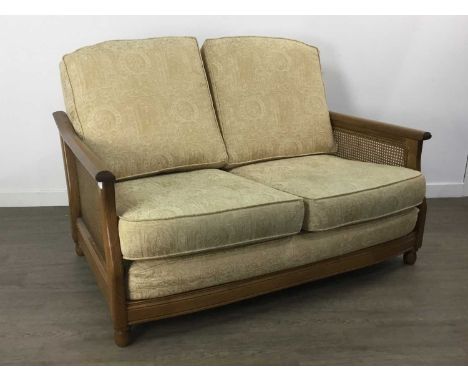 ERCOL BERGERE FOUR PIECE LOUNGE SUITE comprising a two seat settee, two armchairs and a footstoolQty: 4