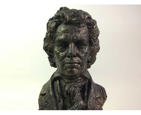 BRONZE BUST of Menelaus34.5cm high35.5cm high