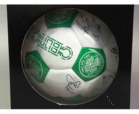 CELTIC F.C., 2013/14 FIRST TEAM SIGNED FOOTBALL won at a charity golf day, with note of authenticity issued by Celtic FC