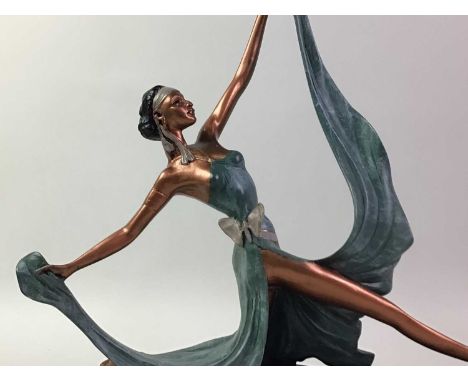 ART DECO STYLE FIGURE  AND OTHER ITEMS  the figure modelled as a female posed on a resin base, along with a figural plaque, t