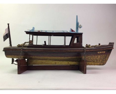 MODEL BOAT on stand65cm wide