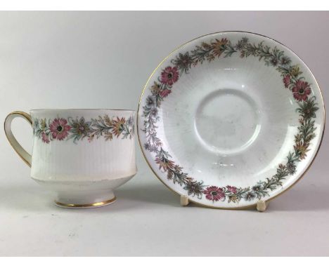 PARAGON TEA SERVICE BELINDA PATTERN comprising six cups, saucers and side plates, biscuit plate, sugar and cream