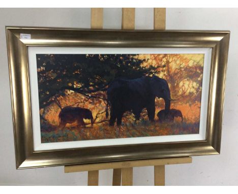 ROLF HARRIS (AUSTRALIAN b. 1930), BACKLIT GOLD limited edition canvas print, signed and numbered 2/195framedoverall size 61cm