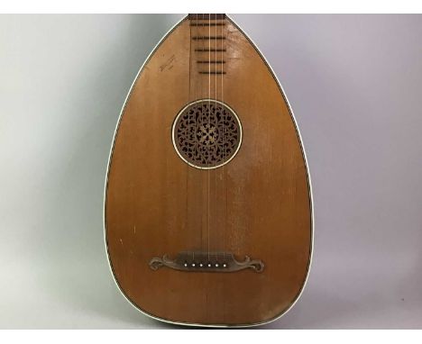 LUTE INSTRUMENT stamped Rosetti95cm long 