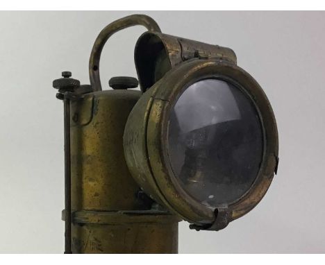 BRASS LNWR LANTERN ALONG WITH A COACH LAMP AND A GROUND THERMOMETER both late 19th/early 20th century